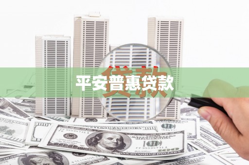 惠安平安普惠贷款