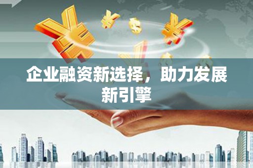 集贤企业融资新选择，助力发展新引擎