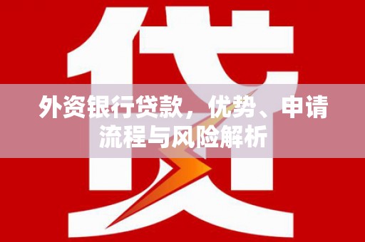 白沙外资银行贷款，优势、申请流程与风险解析