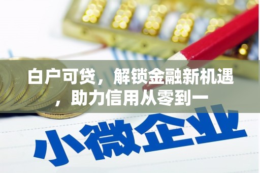 潭子白户可贷，解锁金融新机遇，助力信用从零到一