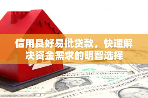 信阳信用良好易批贷款，快速解决资金需求的明智选择