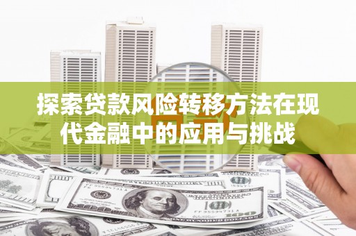 邓州探索贷款风险转移方法在现代金融中的应用与挑战