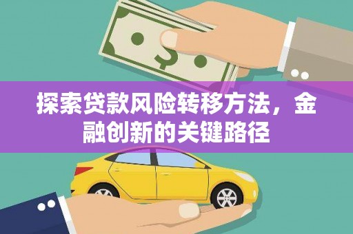 狮子探索贷款风险转移方法，金融创新的关键路径