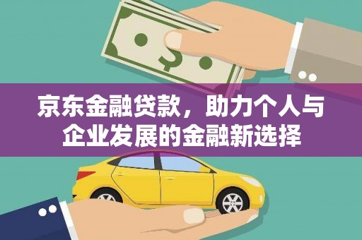 新河京东金融贷款，助力个人与企业发展的金融新选择