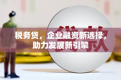 三门峡税务贷，企业融资新选择，助力发展新引擎