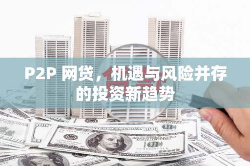 荥经P2P 网贷，机遇与风险并存的投资新趋势
