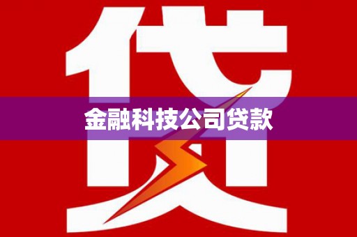 柳营金融科技公司贷款